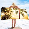 Beach Towel Palm Leaves Pattern Oversized Microfiber Tropical Beach Towel,Thin Lightweight Pool Swim Palm Tree Bath Shower Towel