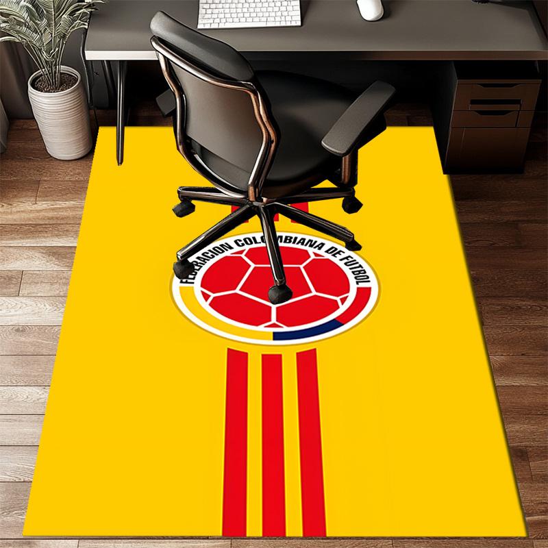 Colombian Soccer Federation Rug Game Carpet, Floor Mat for Bedroom Living Room Entryway Rug, Home Decor Idea Gift for Christmas Birthday