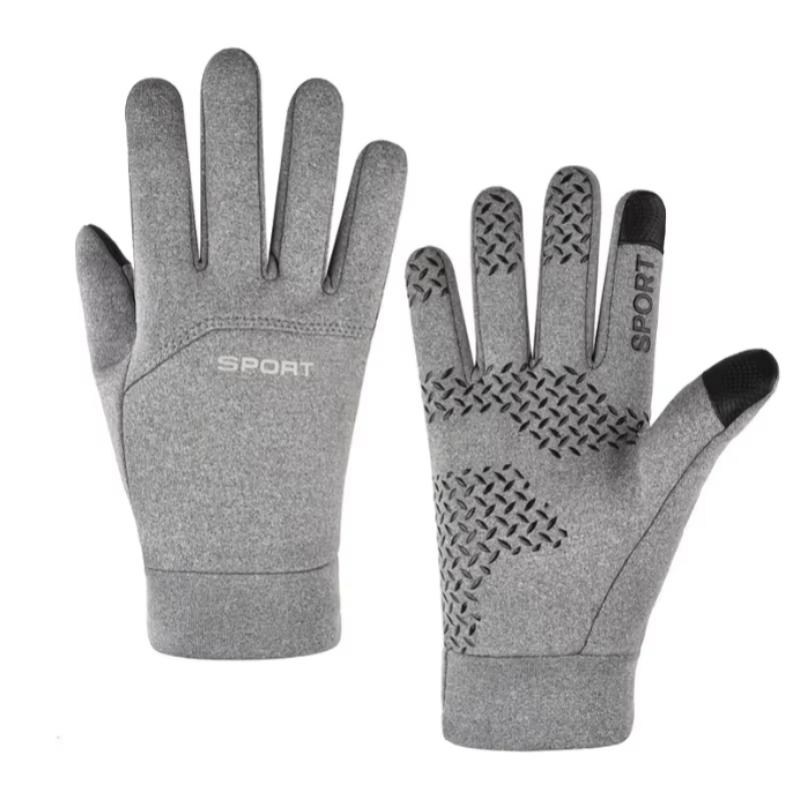 Winter Waterproof Cycling Gloves Outdoor Sports Touch Screen Fleece Gloves Non-Slip Warm Safety Protection