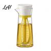 Emulsifying Salad Dressing Bottle Glass Oil Dispenser with Built-In Mixer Leak-Proof Condiment