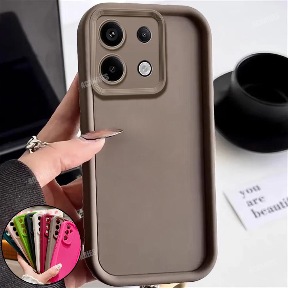 For Xiaomi Redmi Note 13 Pro Plus 4g 5g Matte Soft Silicone Case On Note13 13pro Redmi13 Airbag Bumper Shockproof Back Cover