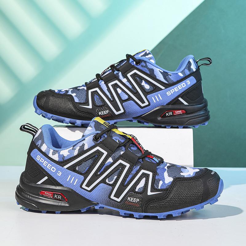 Men's Shoes Hiking Shoes Autumn New Breathable Mesh Sneakers Outdoor Hiking Wading Travel Shoes Climbing Shoes Large Size