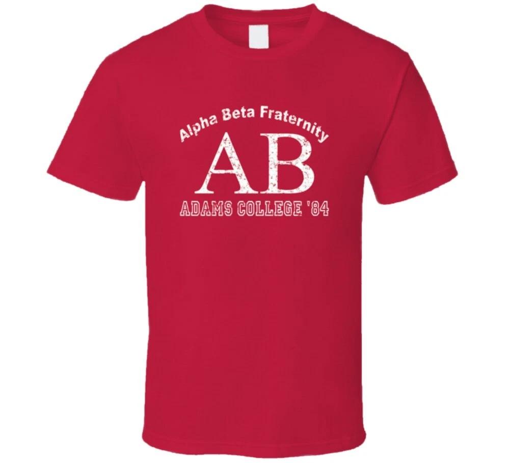 Alpha Beta Fraternity Adams College Revenge Nerds Funny Gift T Shirt L