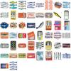 50 wasserdichte Sardinen-Aufkleber für Scrapbooks/Handyhüllen