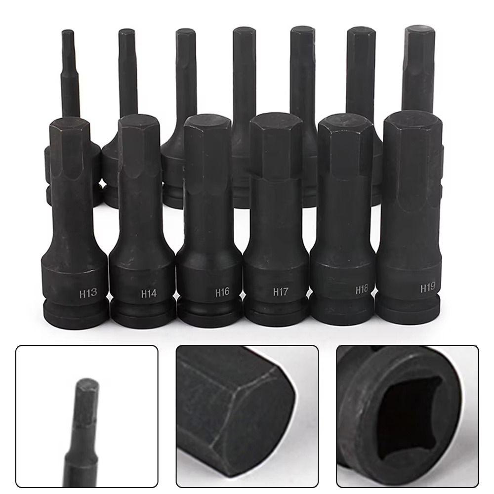 1Pcs 80mm Length Electric Drill Socket Adapter Long Bit Socket Wrench Durable Hex Hexagon Socket