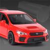1/30 Subaru Impreza WRX STI Alloy Sports Car Model Diecast Metal Racing Vehicles Car Model Sound Light Simulation Kids Toys Gift