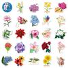 50 Flowers Series Stickers Literary Fresh Plant Flowers Graffiti Stickers Hand Account Diary Suitcase