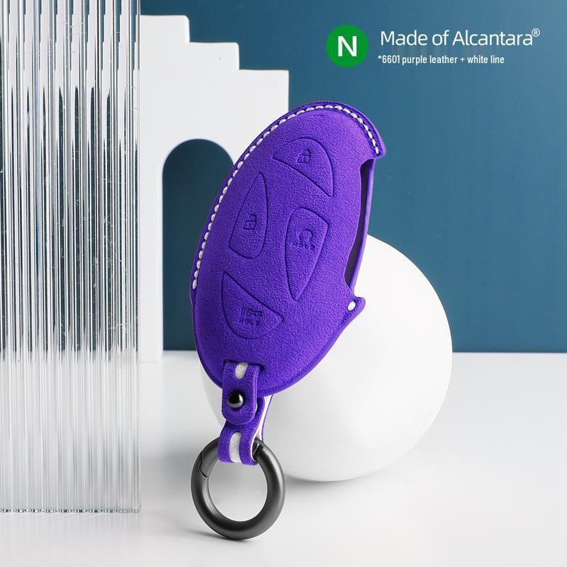 Alcantara Suede 3D Key Cover for Hyundai ix35, Elantra, Mistra, Yuedong
