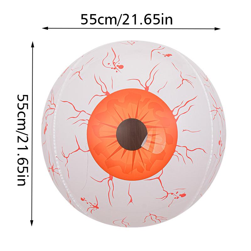 Halloween Augapfelform Dunkler Stil Dekorative Ballons Horror Halloween Ballons Langlebig Kürbisform Partydekorationen 55cm