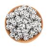 20 Stück/Los Runde Bedruckte Silikonperlen 15mm 12mm Leopardenmuster Silikonperlen Zur Schmuckherstellung DIY Schmuckzubehör