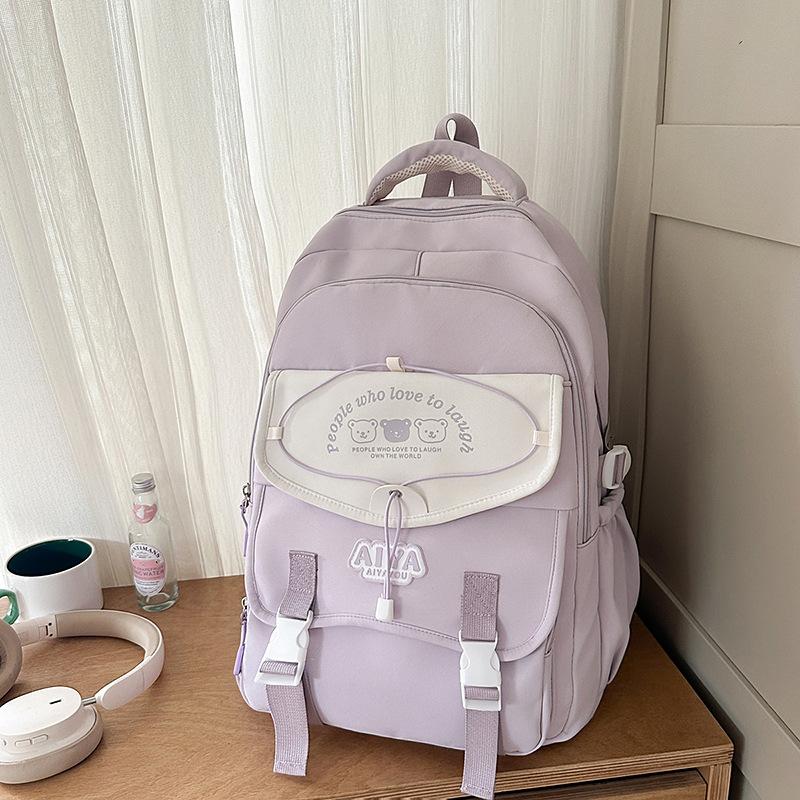 

Рюкзак Макарон высокой ценности, свежий и милый, простой и легкий рюкзак для учеников средней школы