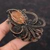 Sunstone Pendant Copper Wire Wrapped Pendant Natural Gemstone Jewelry Octopus Pendant Handmade Pendant Copper Wire Wrap Jewelry Gift For Her