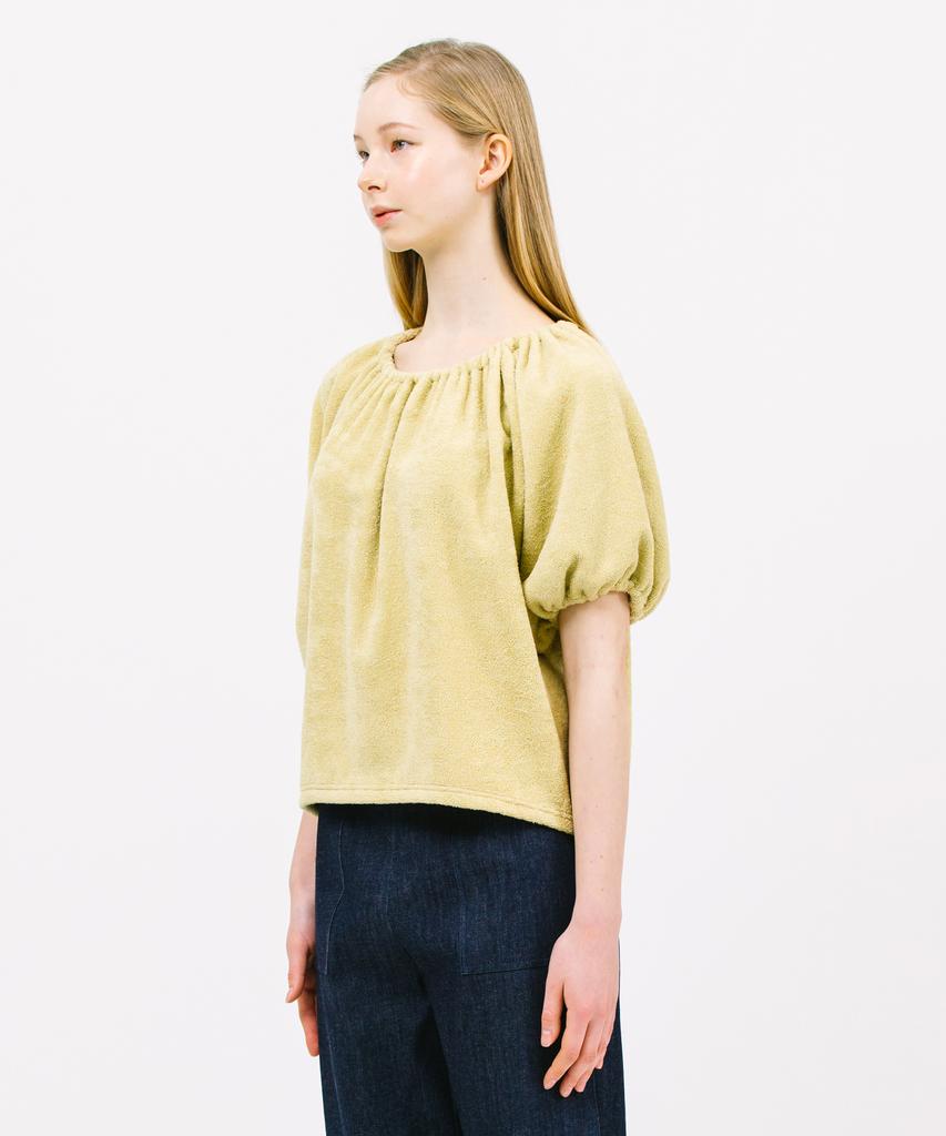 JUN BY JUN K Boucle String Top_Mustard