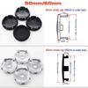4 pezzi 56mm 60mm 65mm 68mm OZ RACING Coprimozzi Centrali per Cerchi Auto Accessori