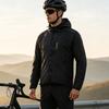 Wosawe Windproof Cycling Jackets Hooded Waterproof Long Sleeve Windbreaker Jerseys Reflective Bicycle Clothing Men's Jacket