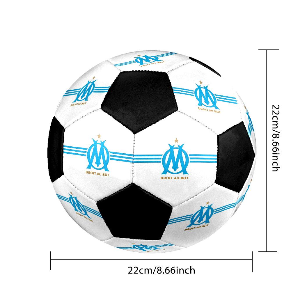 1PC  OM Size 5 Soccer Ball PrahaIndoor Soccer Ball Colorful All Ages Machine Stitched PVC Competition Ready Durable High-Bounce