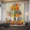 Christmas Pumpkin Maple Leaf Printed Curtains Decorations Home Room Curtain Polyester