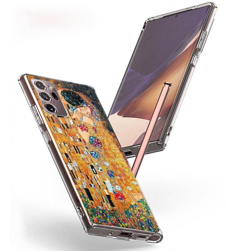 Kiss by Gustav Klimt Desig Cover Phone Case For Samsung Galaxy S26 S25 Edge S24 Ultra S23 S22 Plus S21 S20 FE Soft Fundas Shell