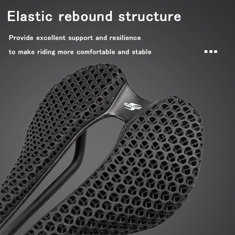 WILDSIDE 3D Printed Bicycle Saddle Ultralight Carbon Saddle 155mm Soft Bike Saddle for MTB Gravel Road Bike Seat Cycling Parts