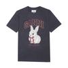 Ganni Women S ShorT Sleeve T ShirT Bunny Logo A1050061 252