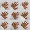 Vintage Gold Color Geometric Rings Trendy Finger Jewelry Hollow Out Adjustable Ring Set for Women Men Retro Boho Fashion Party Gift