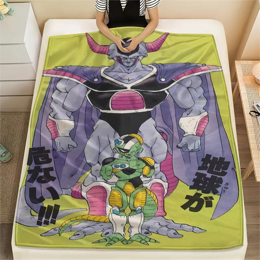 Dragon Ball veikėjo spaudinio flanelinis pledas Aukštos kokybės Patogus visais metų laikais Namų dekoras Šiluma ir jaukumas Puikiai tinka Kalėdų dovanoms