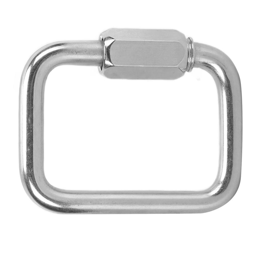 Chain Link Stainless Steel 4‑Corner Multifunctional Connection Buckle for Outdoor Hammock Camping Fishing Hiking8mm