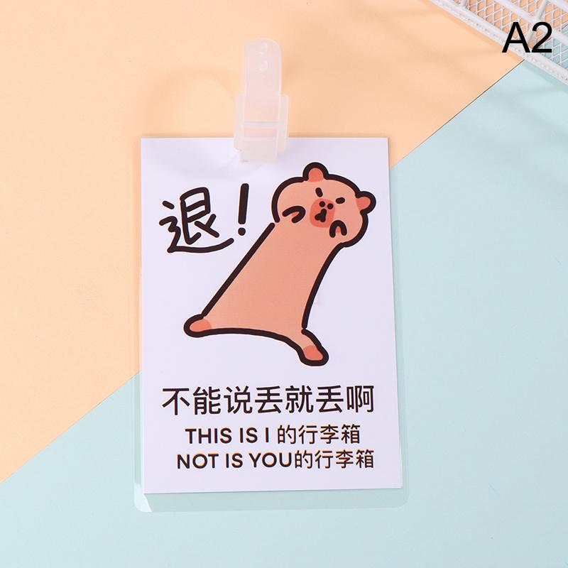

Аксессуары для путешествий Багажная бирка Мультяшная капибара Чемодан Идентификатор Адрес Держатель Багажные посадочные бирки Портативная этикетка