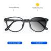 Ultralight TR90 Photochromic Reading Glasses Men Women Vintage Round Small Frame Myopia Optical Prescription Eyewear Comfortable