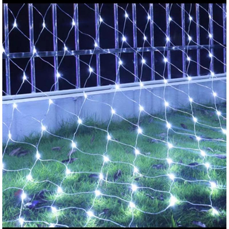 Outdoor LED Fishing Net Lights, Waterproof Starry Sky Mesh for Courtyard, Lawn, and Tree Decoration