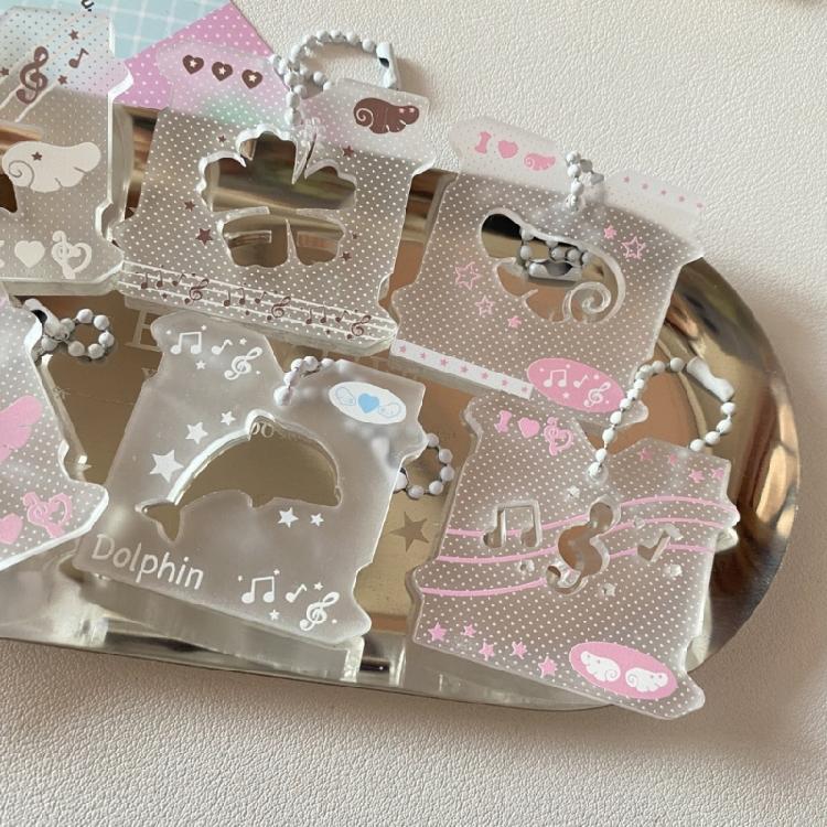 Porte-clés Mode Note de Musique Creuse Pendentif Suspendu Dessin Animé Pendentif Symbole Musical Ornement de Clé Convient pour un Usage Quotidien