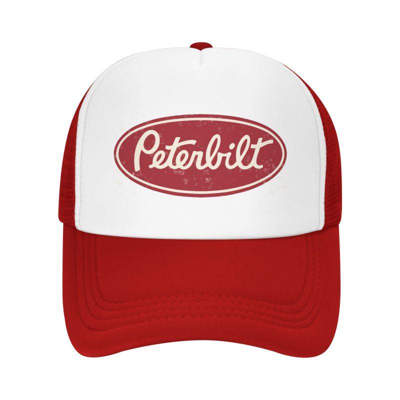 Peterbilt Truck Racing Unisex Mesh Baseball Caps Unisex Hip Hop Adjustable Snapback Hat Women Summer Casual Sun Hats Adjustable