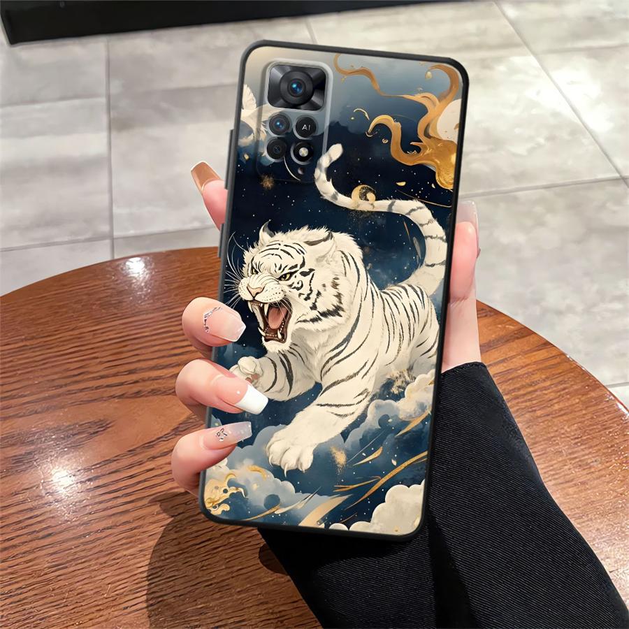 Cool Tiger Funda Phone Cover Case for Xiaomi Redmi Note 7 8 13 Pro Plus 10S 9S 9 10 14 11 12 Pro 11s 12s