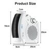 2000W Personal Space Electric Air Heater Fan Warmer Winter Home Office Desktop Electric Heater Portable Electric Fan Heater