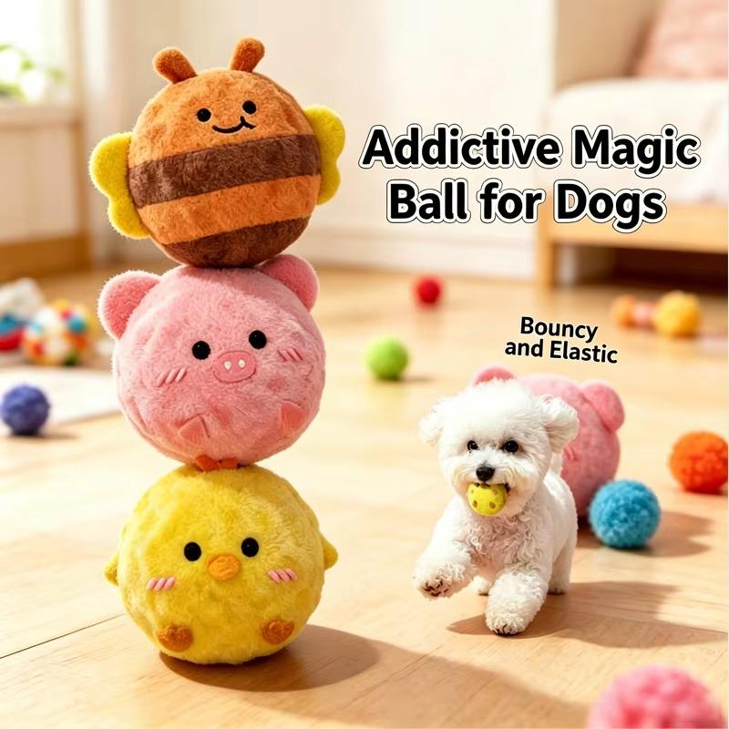 Squeaky Dog Toy Plush Spiky Ball Interactive Puppy Chew Toy Pet Teeth Cleaning Molar Training Hedgehog Ball Stress Relief Dog Su