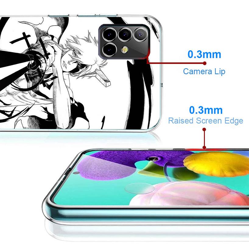 Japanese Anime Bleach Phnoe Case for Samsung Galaxy A17 A37 A57 A16 A26 A36 A56 A15 A14 A13 A55 A54 A53 A35 A34 A33 A25 A24 A23