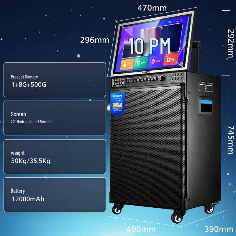 Philips SD299 Portable Outdoor Karaoke Speaker