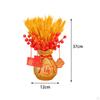 Chinese Year Blessing Vase with Resin Flower Pot