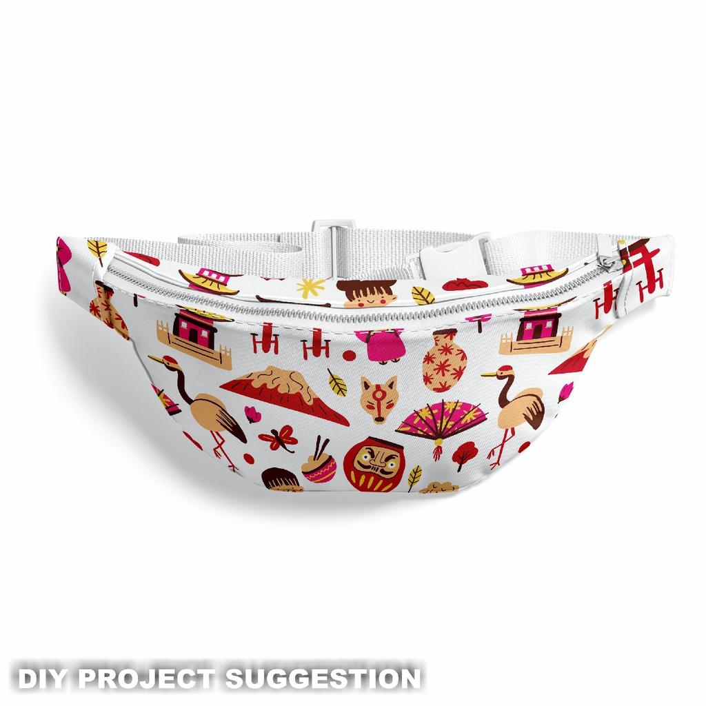 Outdoor Decorative Fabrics Oxford - Motif Japanese Symbols