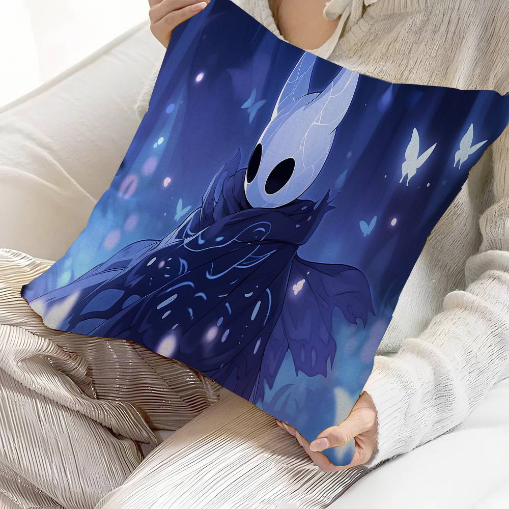 Anime H-Hollow K-Knight Kudde Gåva Hemmakontor Dekoration Sovrum Soffa Bil Kuddfodral 45x45