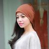 Women Men Autumn Winter Warm Knitted Cap Fashion Metal Ring Beanie Cap