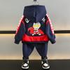 Stylish Ultraman Boys Hoodie And Pants Set Thickened Warm Cotton Outfit For Kids