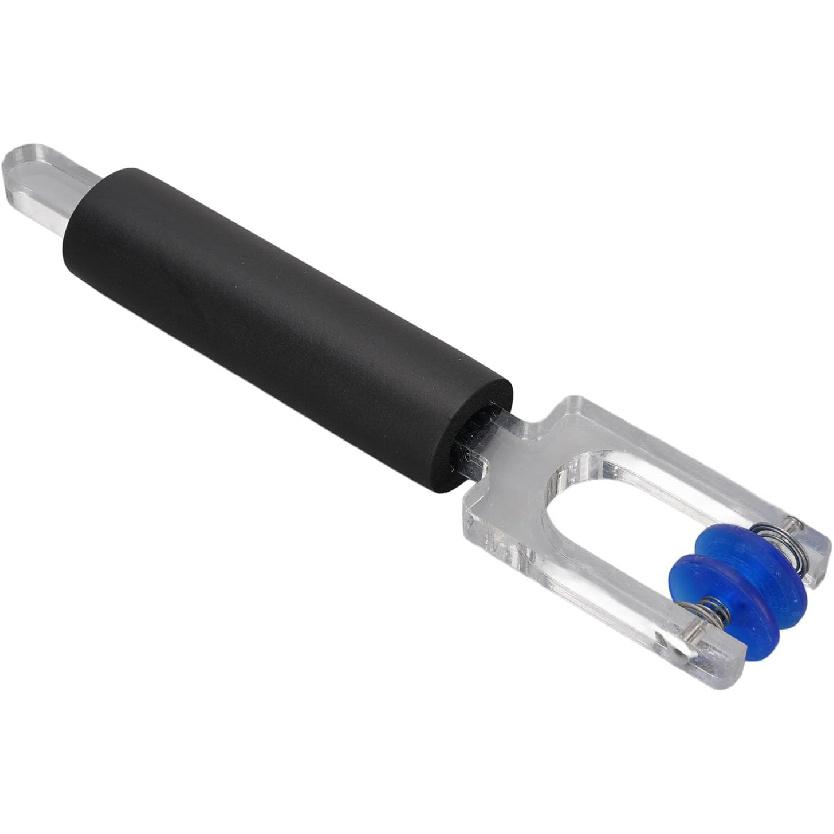 Glass Foil Burnisher, Wear Proof Dual Spring Roller Foil Crimper Burnisher, Aluminum Foil Crimper Cleaning and Polishing Tool with Compact Design,