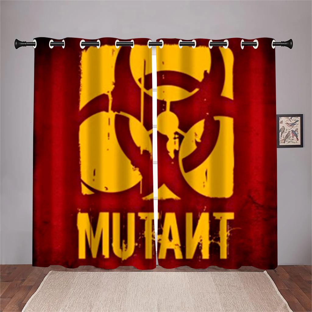 3D Cartoon Games Match League Logo Pattern Curtains 2 Panels Game Lovers Home Living Room Bedroom Balcony Decor