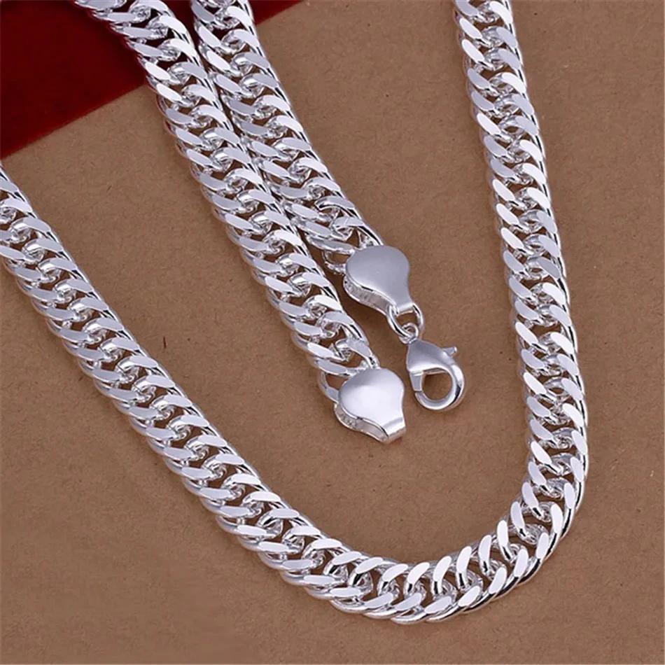 Fine Copper Color 10MM Chain Necklace For Man Women Solid Wedding Noble Fashion Jewelry Charms Gifts
