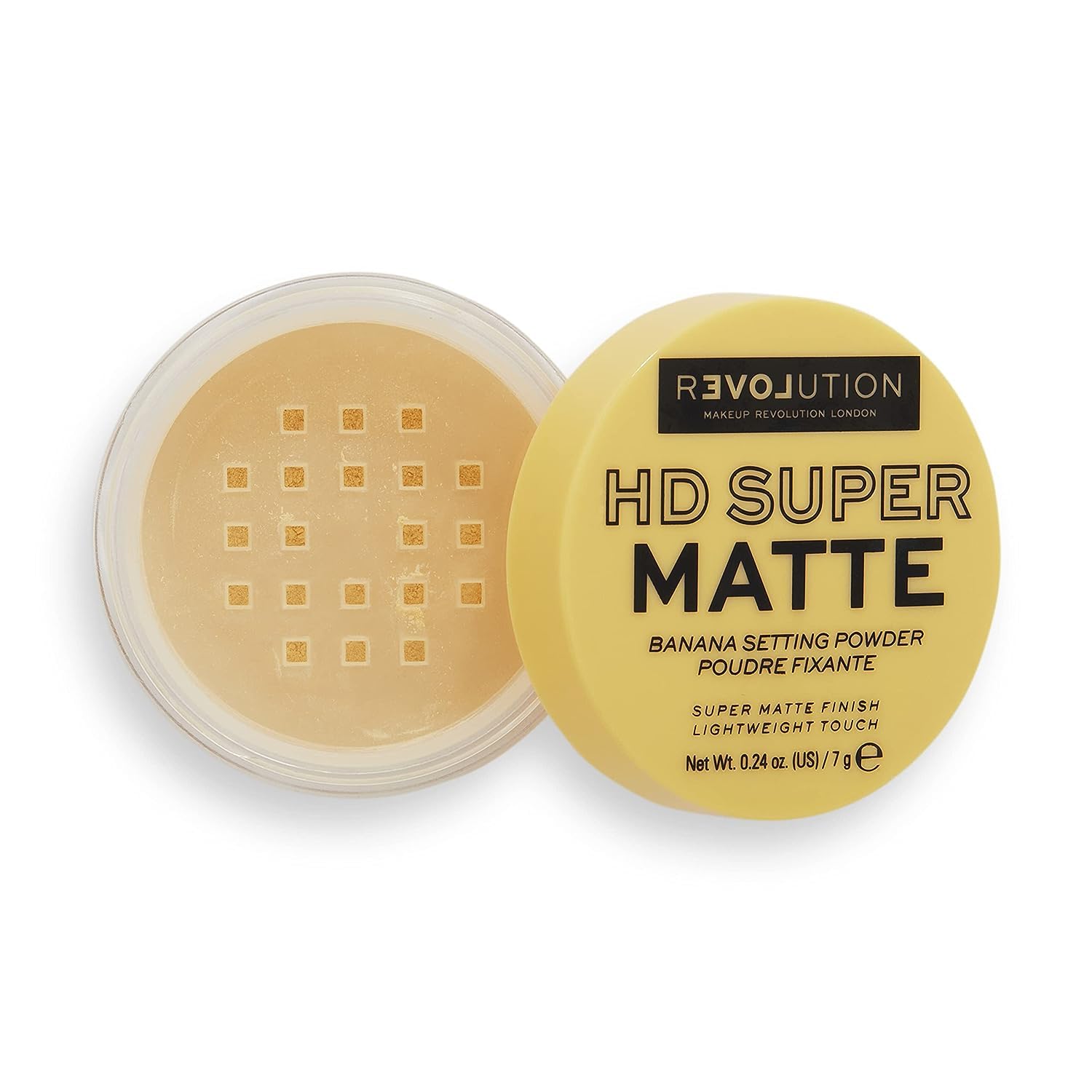 Makeup Revolution Relove Compact powder matte banana loose powder