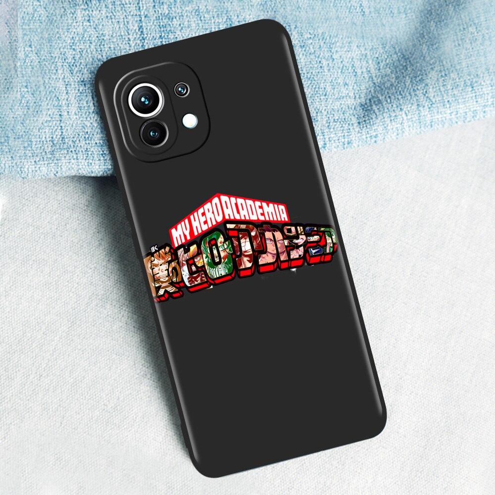 My Hero Academia Anime Pro Xiaomi Mi Poco X3 NFC M3 F3 GT 11 Ultra 11X 11i Note 10 Lite 10T Pro 5G 9T Luxusní silikonové pouzdro na telefon