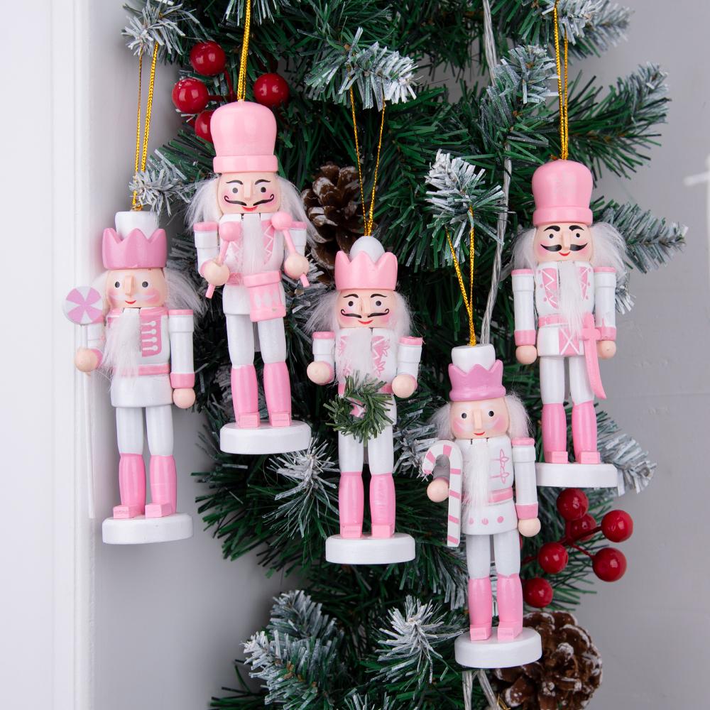 Rosa & Weiß Süßigkeiten Nussknacker Schmuckset