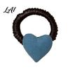 Ponytail Holder High Elasticity Hair Rope Plaid Heart Decor Tie School Uniform Elastic Pleated Tie Band No Scalp Strangling Accessories for