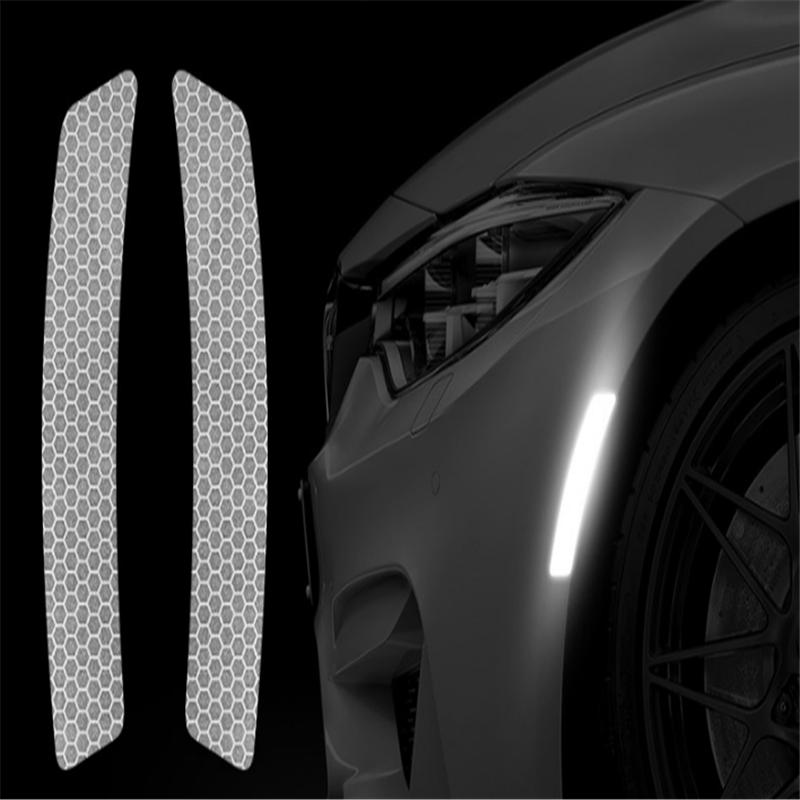 High-strength Wheel Eyebrow Reflective Stickers Anti-collision Reflective Bar Warning Car Stickers